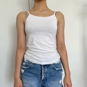 H&M white tank tops (2) - Size S (fits XS, S)